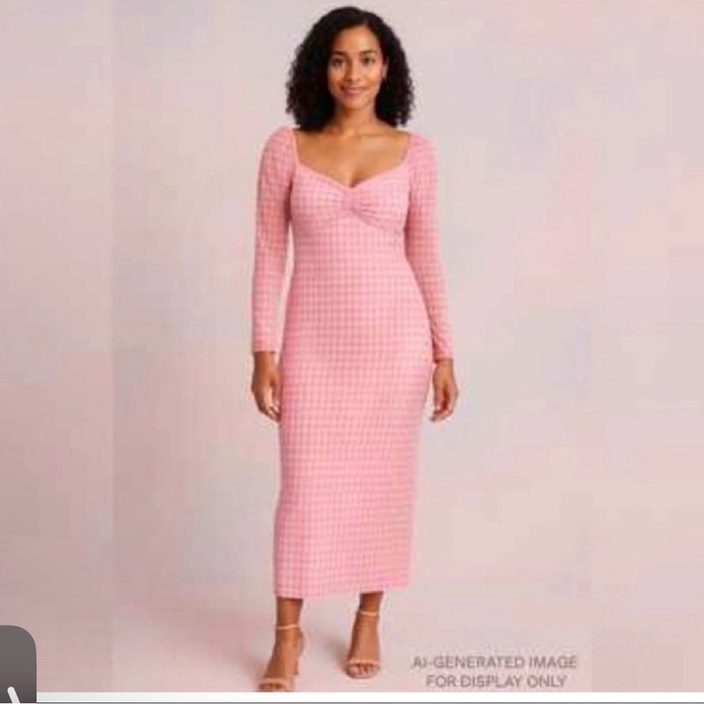 House of Aama Target Midi Dress Womens
